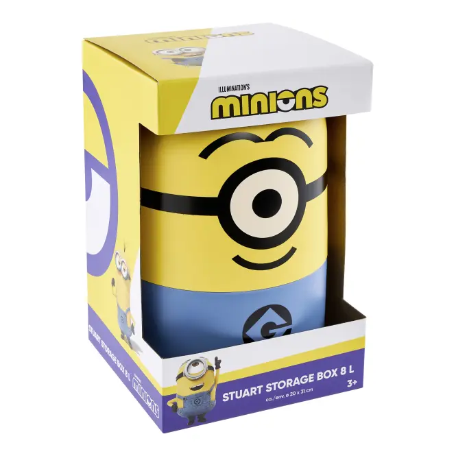 Plastový box Mimoni Stuart žlutý 8l