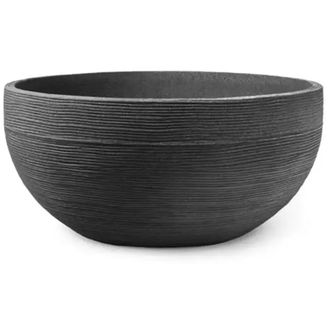 Žardinka žebrovaná antracit 60xv28 cm