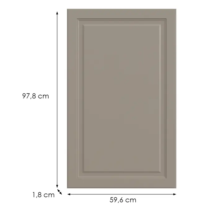 Kuchyňská dvířka G60(100)(L/P) V6 K257 kašmír mat GR II,2
