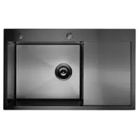 Dřez Kongo levá 780x480x230 PVD BLACK NANO