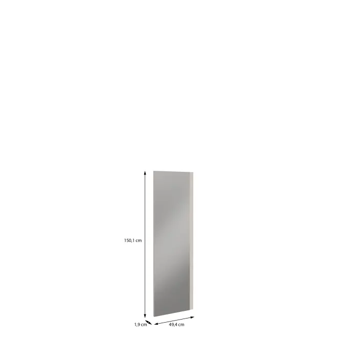 Nízké dveře skříně se zrcadlem Moduklix 150,1x49,4 pískově béžové