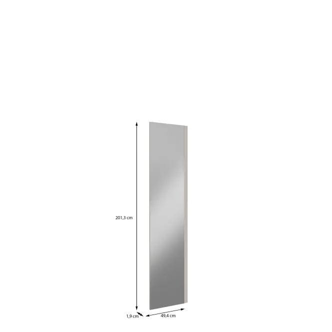 Dveře skříně se zrcadlem Moduklix 201,3x49,4 pískově béžové