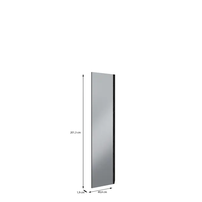 Dveře skříně se zrcadlem Moduklix 201,3x49,4 dub Cabezone