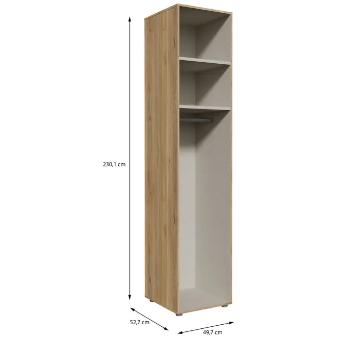 Korpus skříně Moduklix 49,7x230,1 dub Mouvella,2