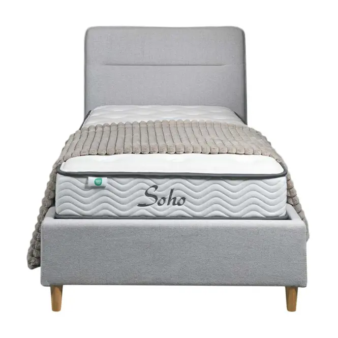 Postel Cesana 90x200 BED23-09 šedá