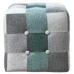 Taburetka Maddie zelená patchwork