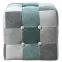 Taburetka Maddie zelená patchwork
