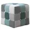 Taburetka Maddie zelená patchwork,2