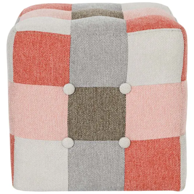 Taburetka Maddie růžová patchwork