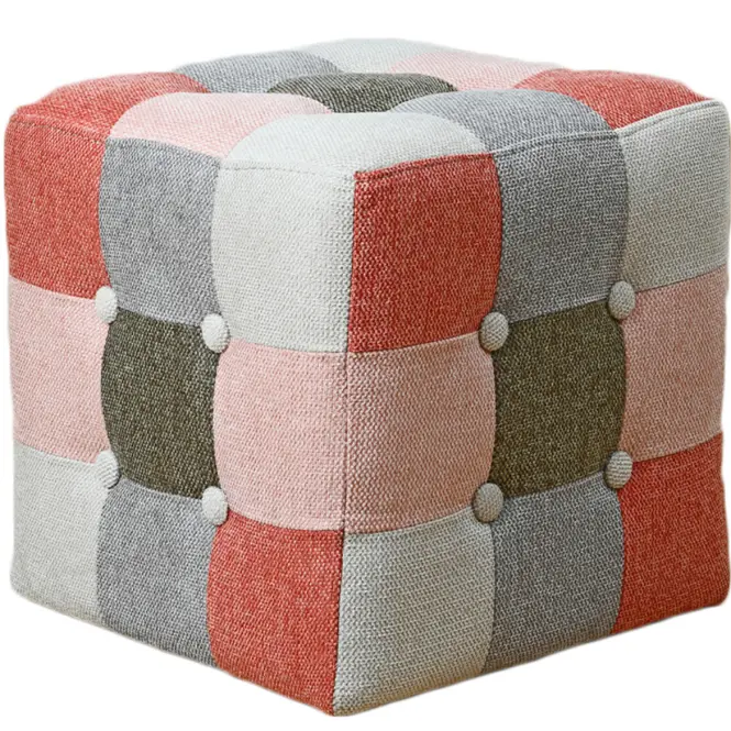 Taburetka Maddie růžová patchwork
