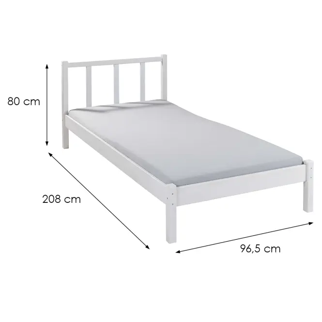 Postel 29040100 Bet Fredy 90x200 bílá