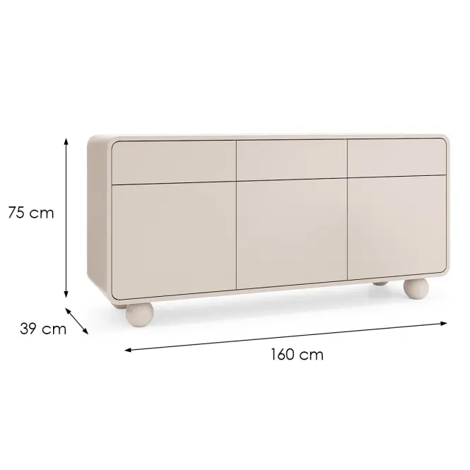 Komoda Albion KSZ160 cashmere,2