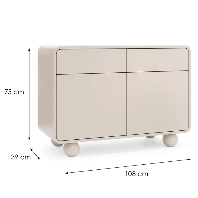 Komoda Albion KSZ108 cashmere,2