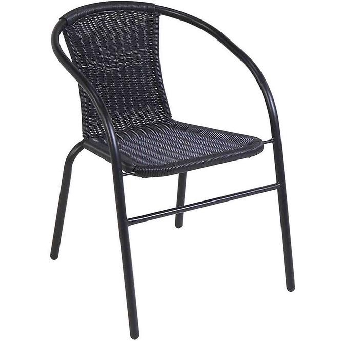 Židle ratan Bistro černé