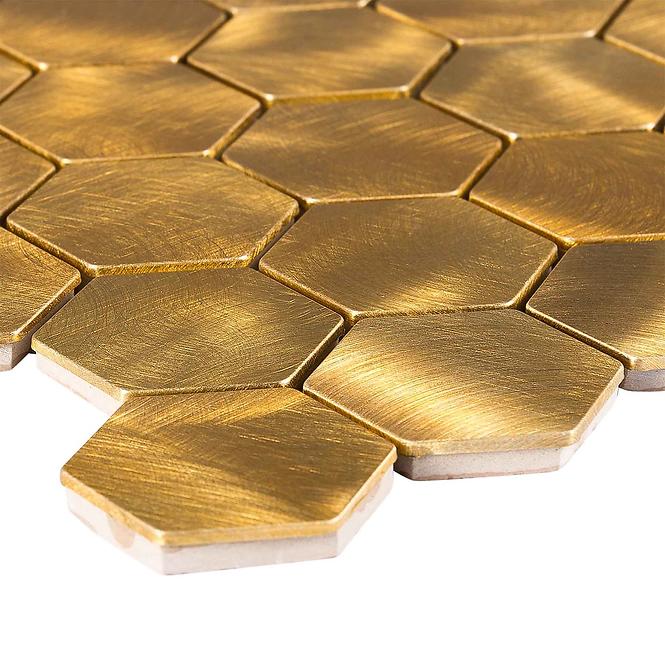 Mozaika gold hexagon 86542 30/30/0,8