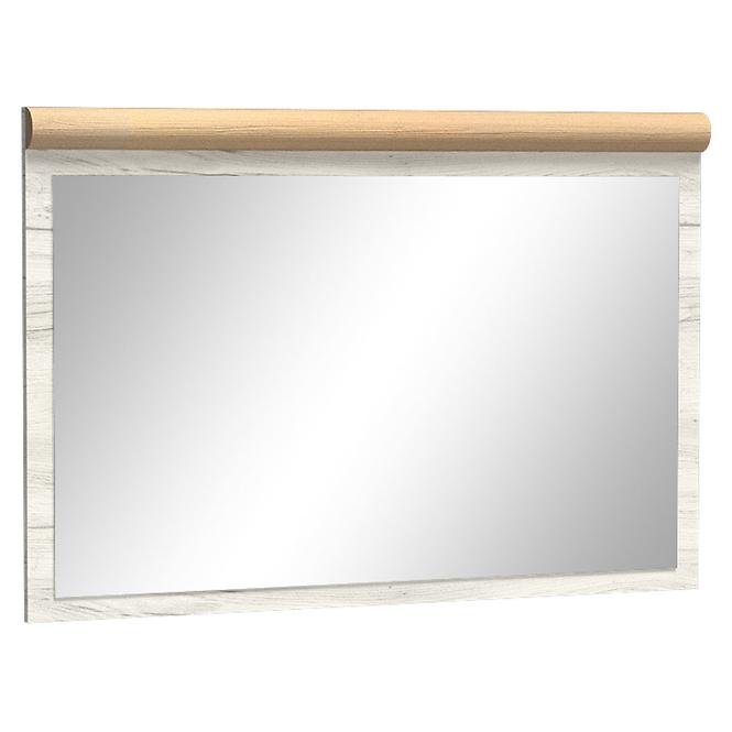 Zrcadlo Kora 120 cm, dub kraft zlatý / bílý