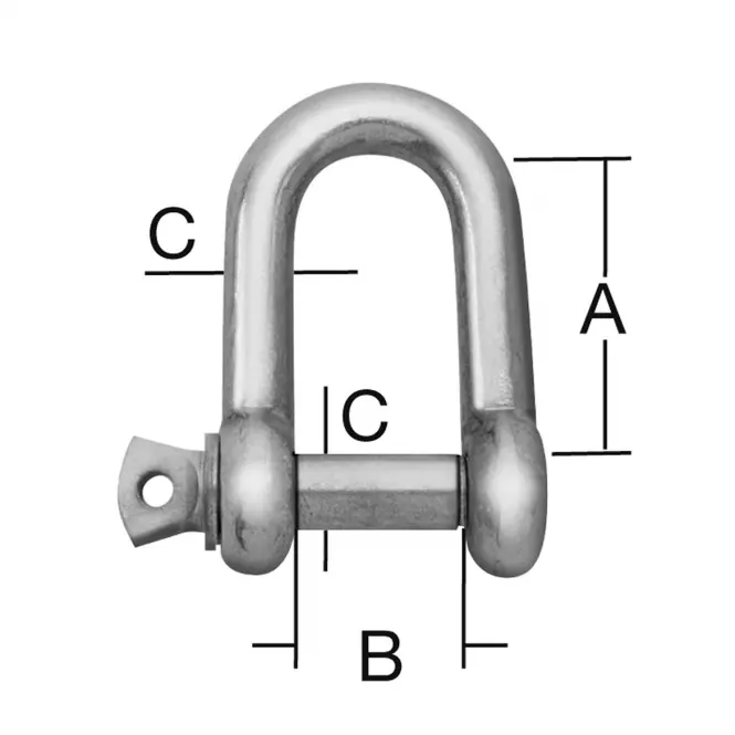 D-třmen 44 x 22 x 11 mm zn 1 ks