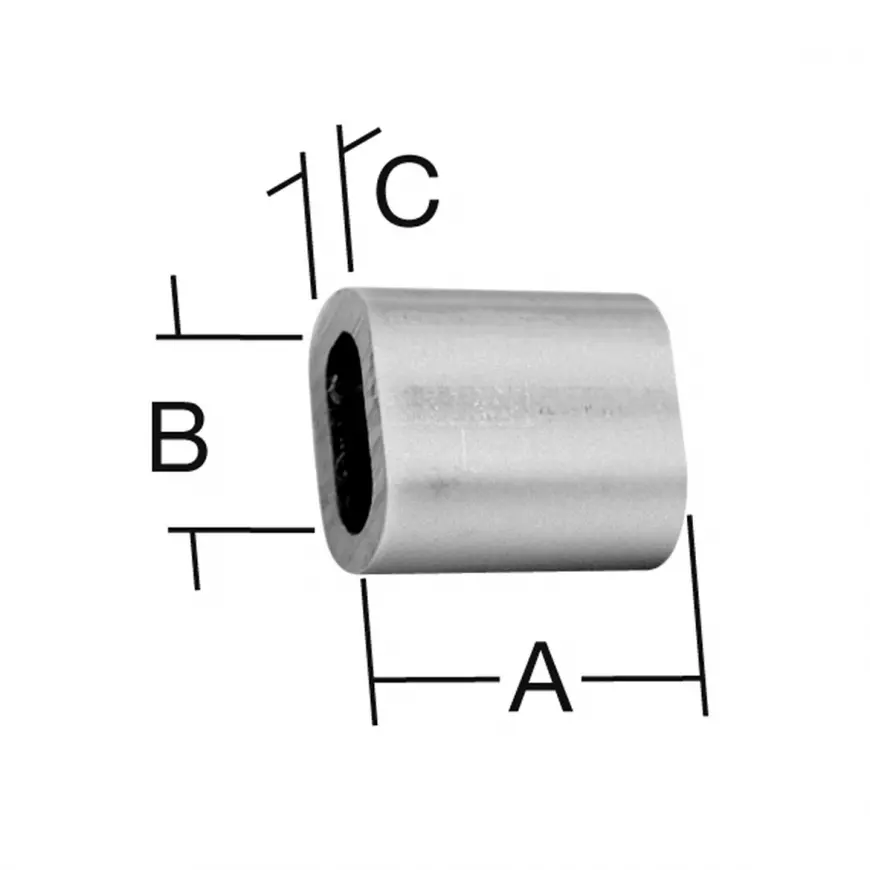 Svorka lanová 2 mm AL 10 ks
