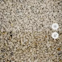 Kamenná drť - bílá (matná),  8-12 mm, 25 kg