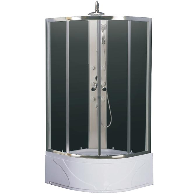 Sprchový box s hydromasáží k-392b vys.van 4-díly 90x90,2