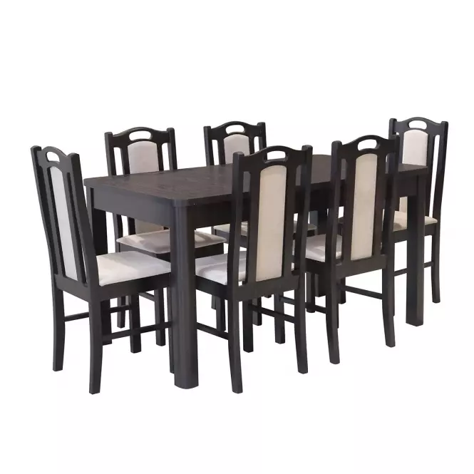 Jídelní set Antek 1+6 Wenge 140x80+40