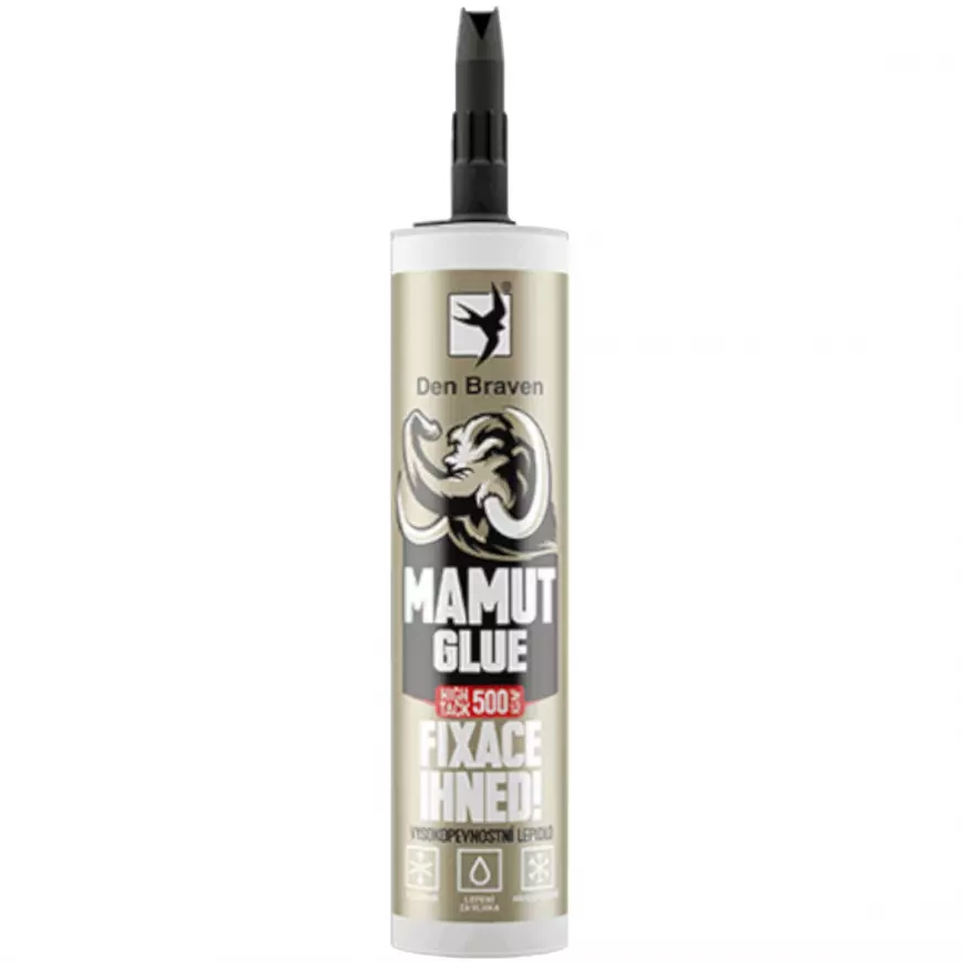 Lepidlo Den Braven Mamut Glue High Tack 290 ml černý