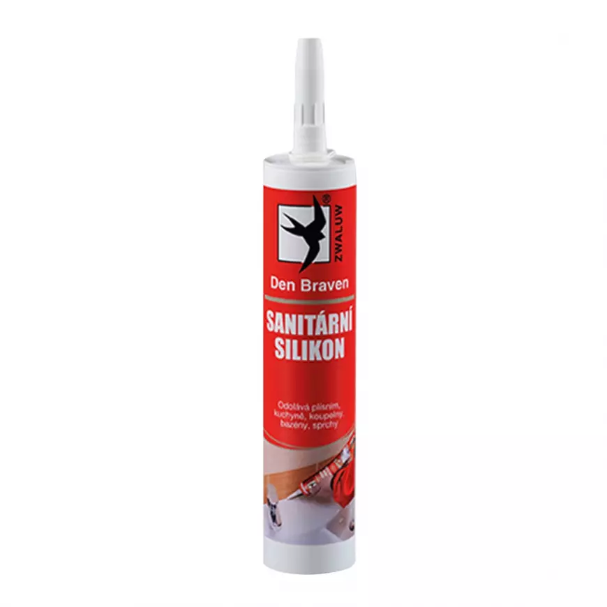 Silikon sanitární Den Braven 280 ml šedý