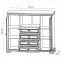 Vitrine Kora 158cm Bílá, KK7,2