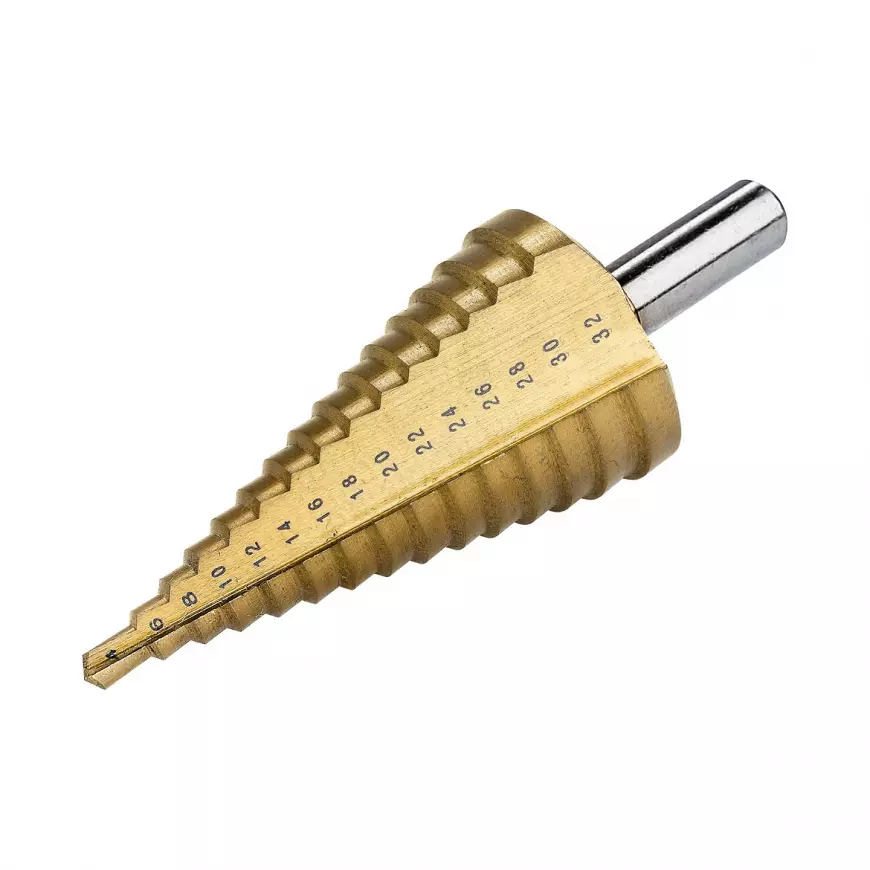 Vrták kuželový, titanový, 4,0-32,0 mm, Jufisto
