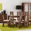 Jídelní set Amelia 1+6 Hnědý 180x90+50,4