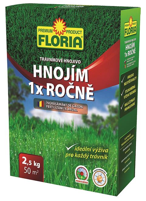 Trávníkové hnojivo Floria, 2.5 kg