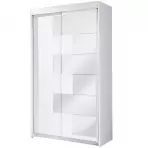 Skříň šachovnice 120cm Bílý