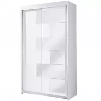 Skříň šachovnice 120cm Bílý