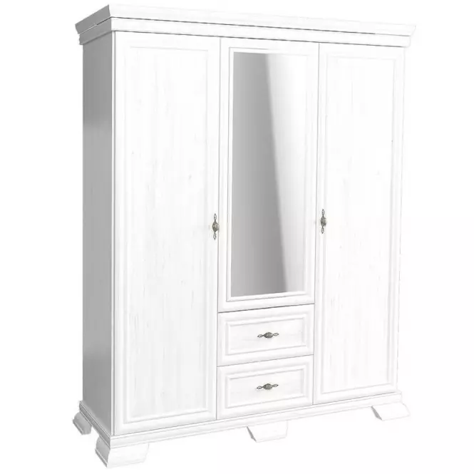 Skříň Kora 158cm Bílá, KS2