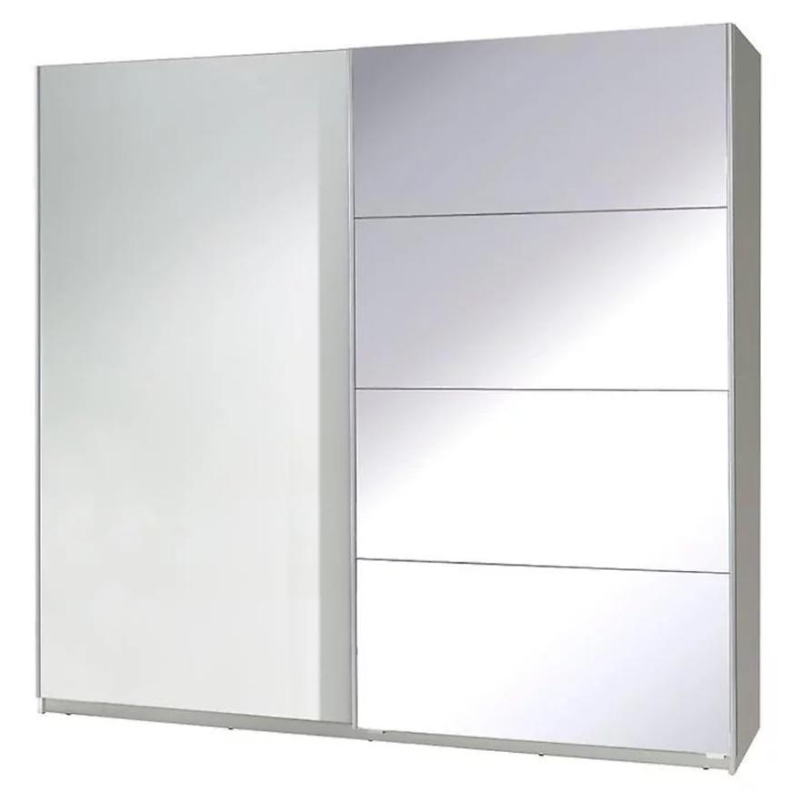 Skříň Se Zrcadlem Twister 3 225cm Bílá