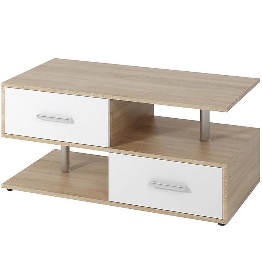 Stolek Wachau 100 cm Dub Sonoma/Bílý