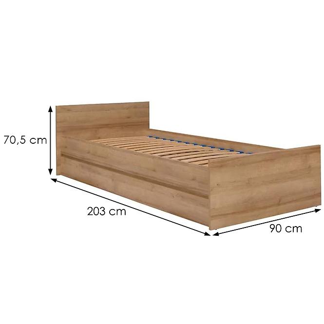 Postel Cosmo 90 cm dub riviera