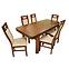 Jídelní set Nadja 2 1+6 Kaštan 140x80+40,2