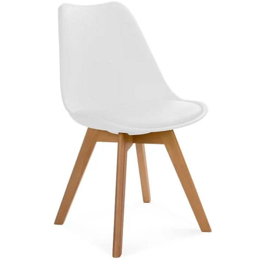 Židle Fiord Bílá/Eko-Kůže/Buk