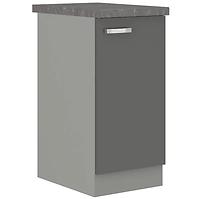 Kuchyňská skříňka Grey 40D 1F BB, šedá