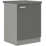 Kuchyňská skříňka Grey 60D 1F BB, šedá