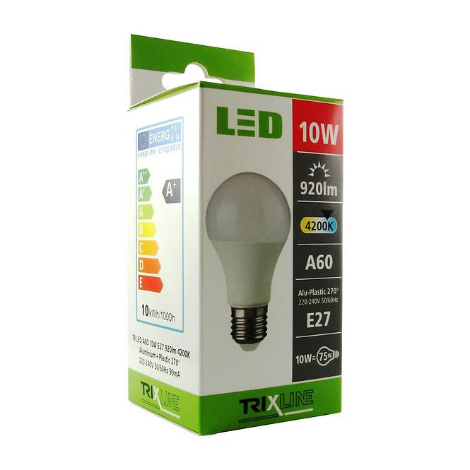 LED žárovka 10 W E27 4200K