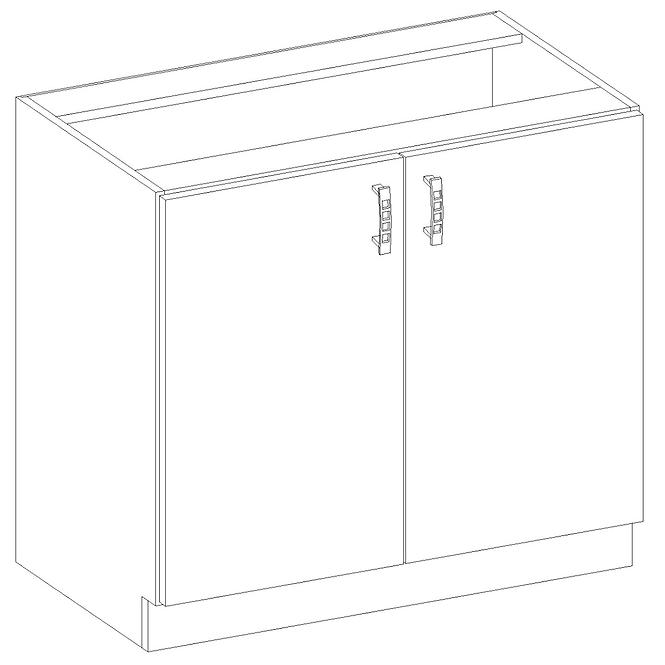 Kuchyňská skříňka Sara Lefkas 80D 2F BB,2