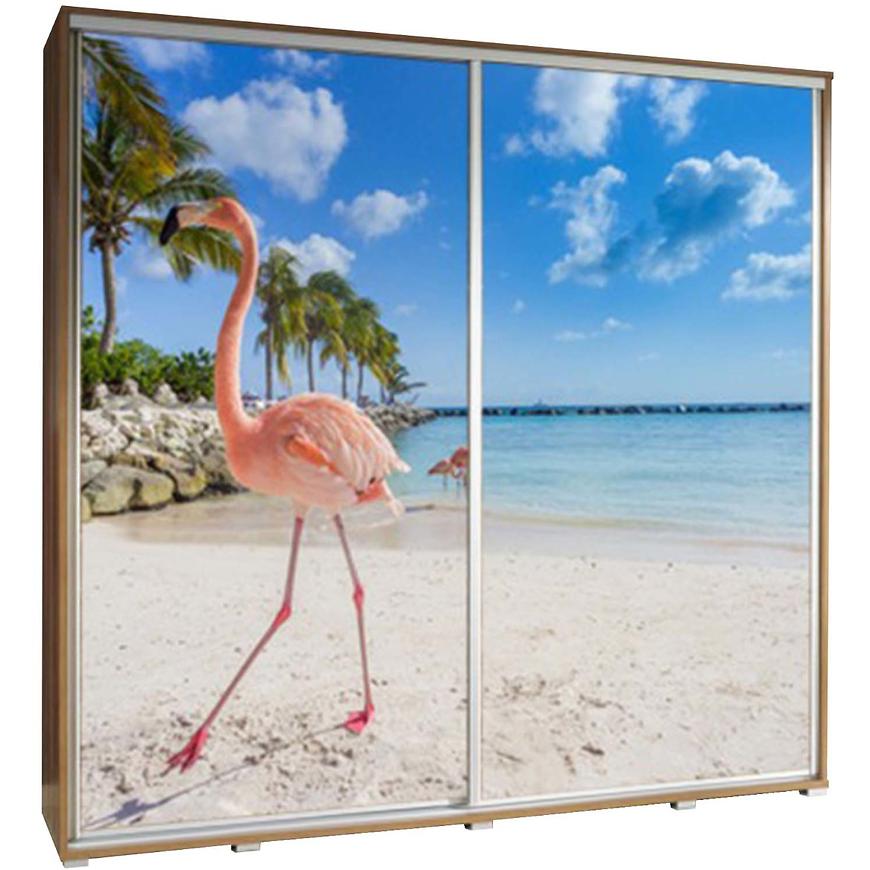 Skříň Penelopa 205 cm plameňák  1