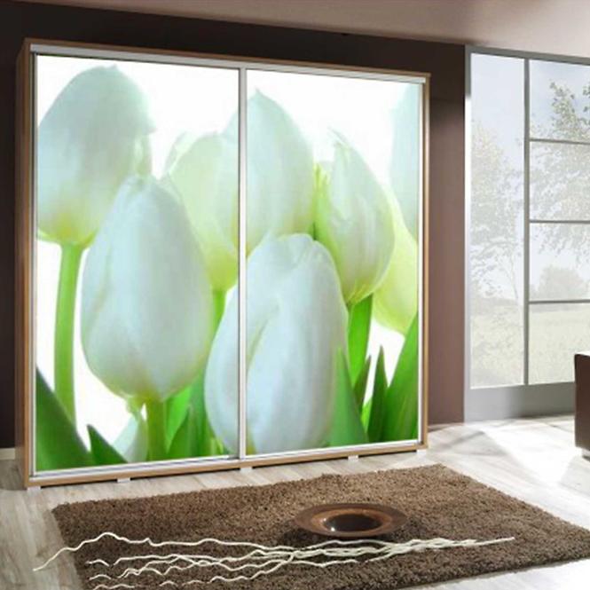 Skříň Penelopa 205 cm tulipány