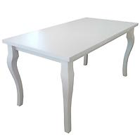 Stůl 150x80+40 bílý mat