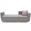 Rohová sedací souprava Grey P Enzo 161+Enzo 152 dr narural,6