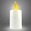 LED svíčka - žlutý plamen