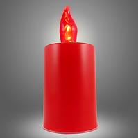 LED svíčka - červená plamen