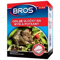 Bros - Obilné vločky na myši, krysy a potkany 5 x 20 g